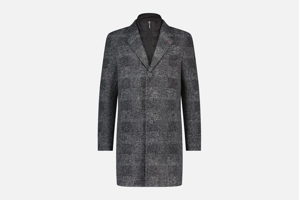 OVERCOAT CHECK GREY