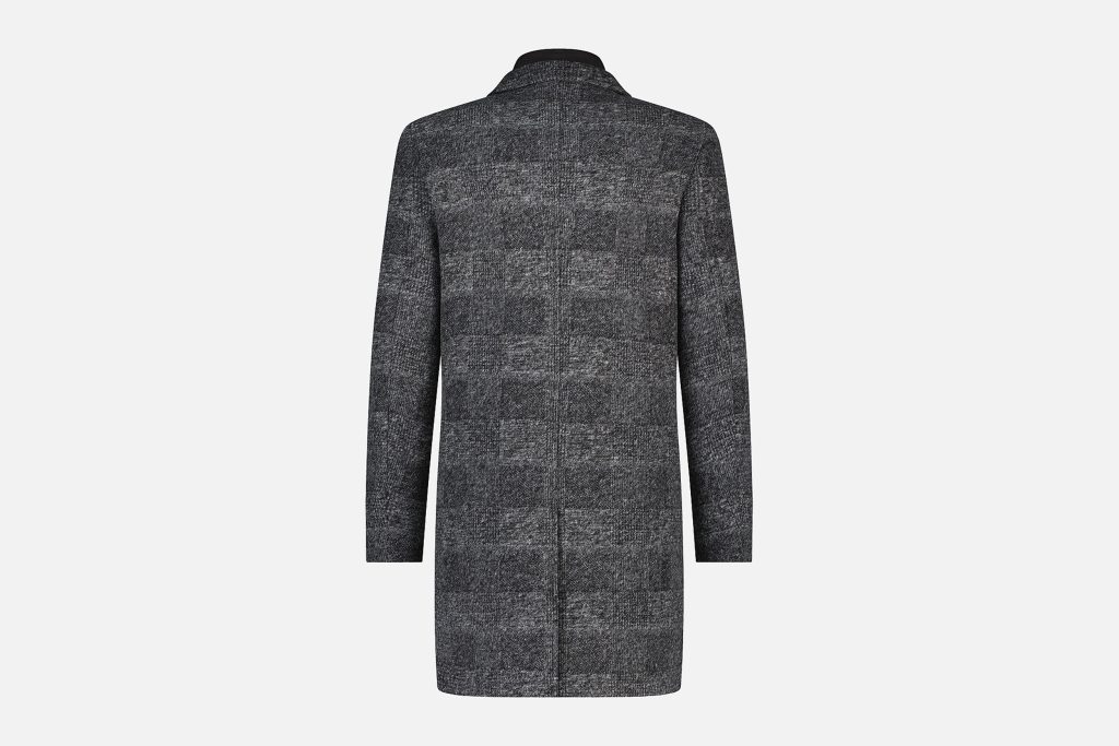 OVERCOAT CHECK GREY