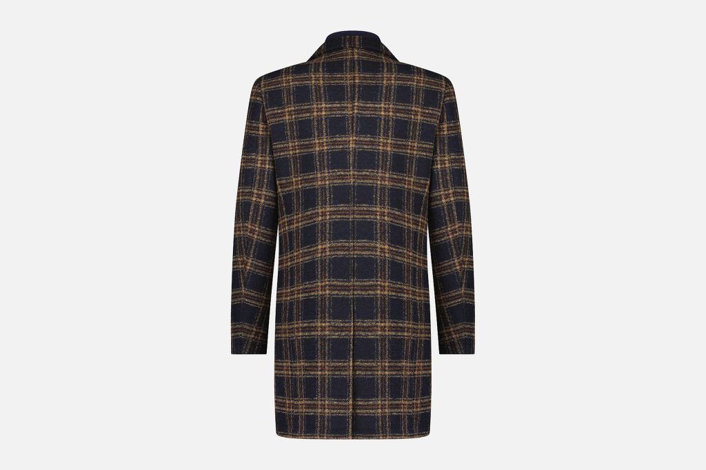 OVERCOAT CHECK NAVY