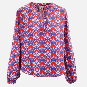 ELIZA BLUE RED FLOWERS - Image 1