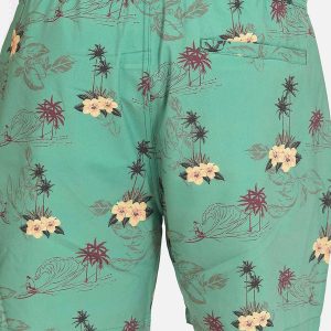 LB SWIMSHORT GREEN HIBISCUS - Image 4