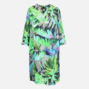 EKILA DRESS GREEN MULTI – Image 1