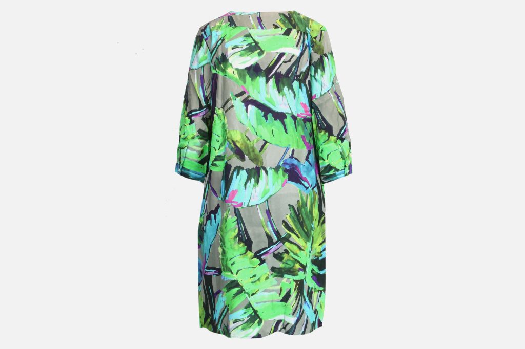 EKILA DRESS GREEN MULTI
