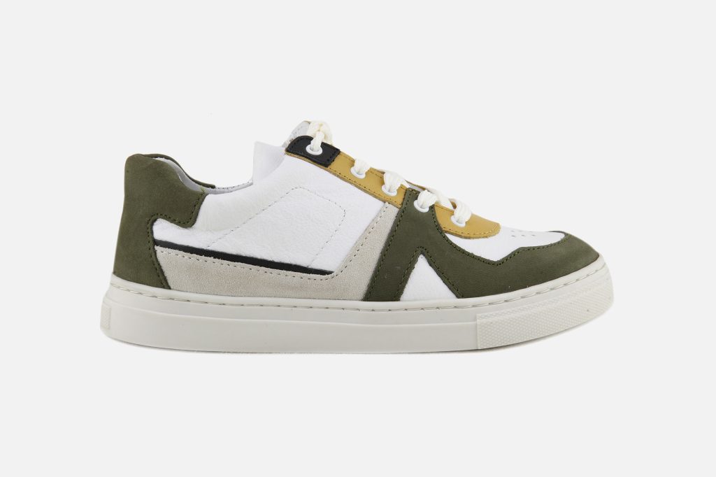 VIRGULE KAKI BLANC