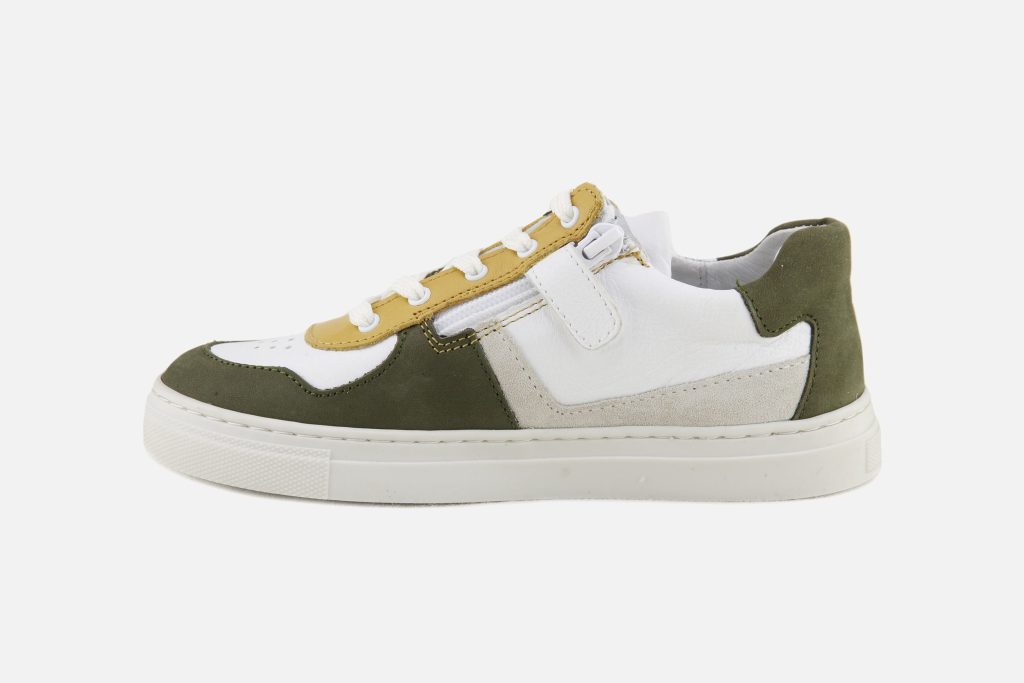 VIRGULE KAKI BLANC