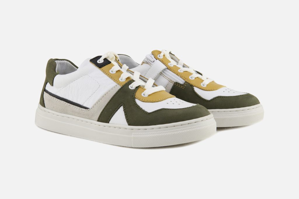 VIRGULE KAKI BLANC