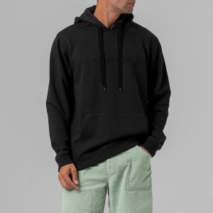 RELIEF HOODIE BLACK - Image 4