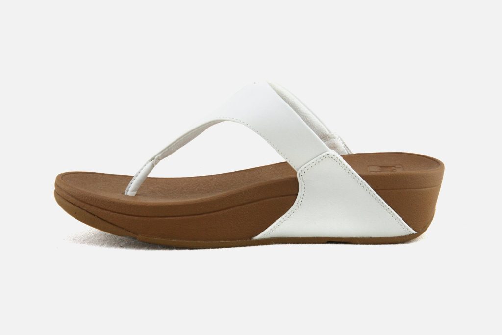 LULU LEATHER TOEPOST WHITE