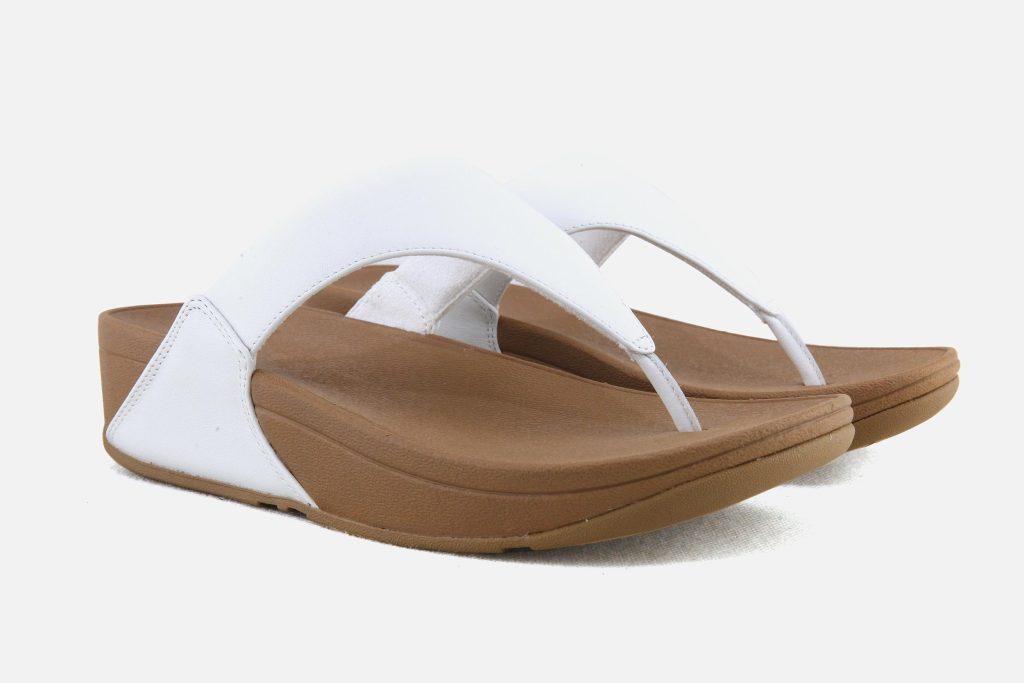 LULU LEATHER TOEPOST WHITE