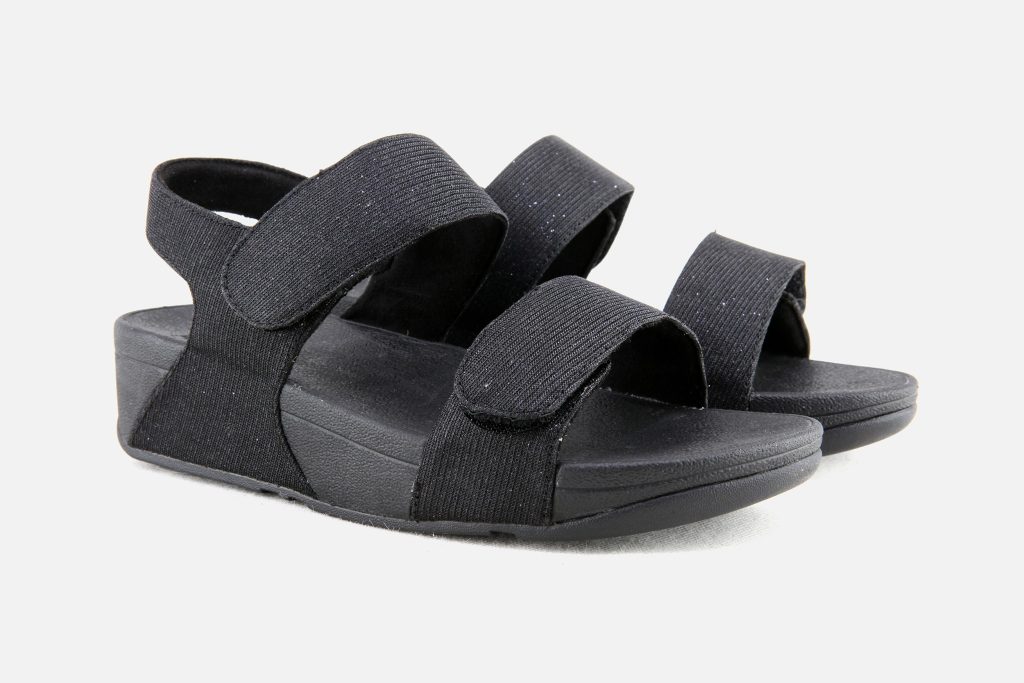 LULU SHIMMERLUX SANDALE BLACK