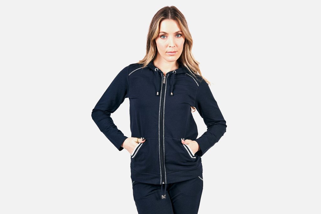 HOODIE ZIP LE TOUQUET NAVY