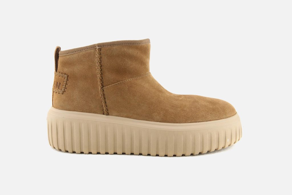 HOGAN STRIPES LOW BOOT CAMEL