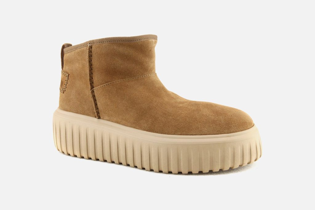 HOGAN STRIPES LOW BOOT CAMEL