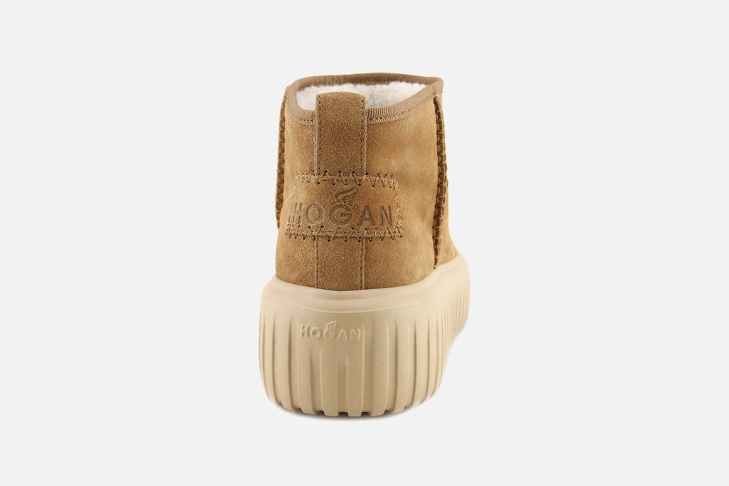 HOGAN STRIPES LOW BOOT CAMEL