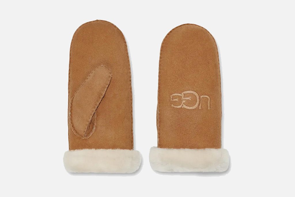 MITTEN UGG SHEARLING CHESTNUT