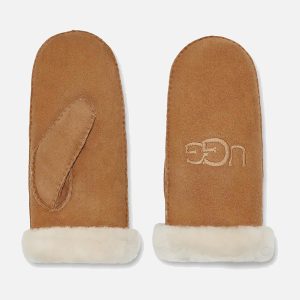MITTEN UGG SHEARLING CHESTNUT - Image 1
