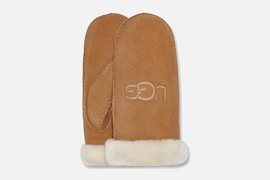 MITTEN UGG SHEARLING CHESTNUT