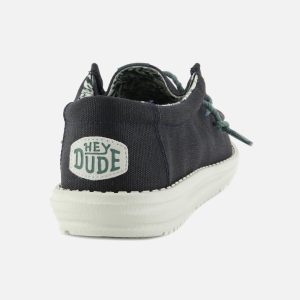 WALLY WAXED CANVAS NAVY – Image 3