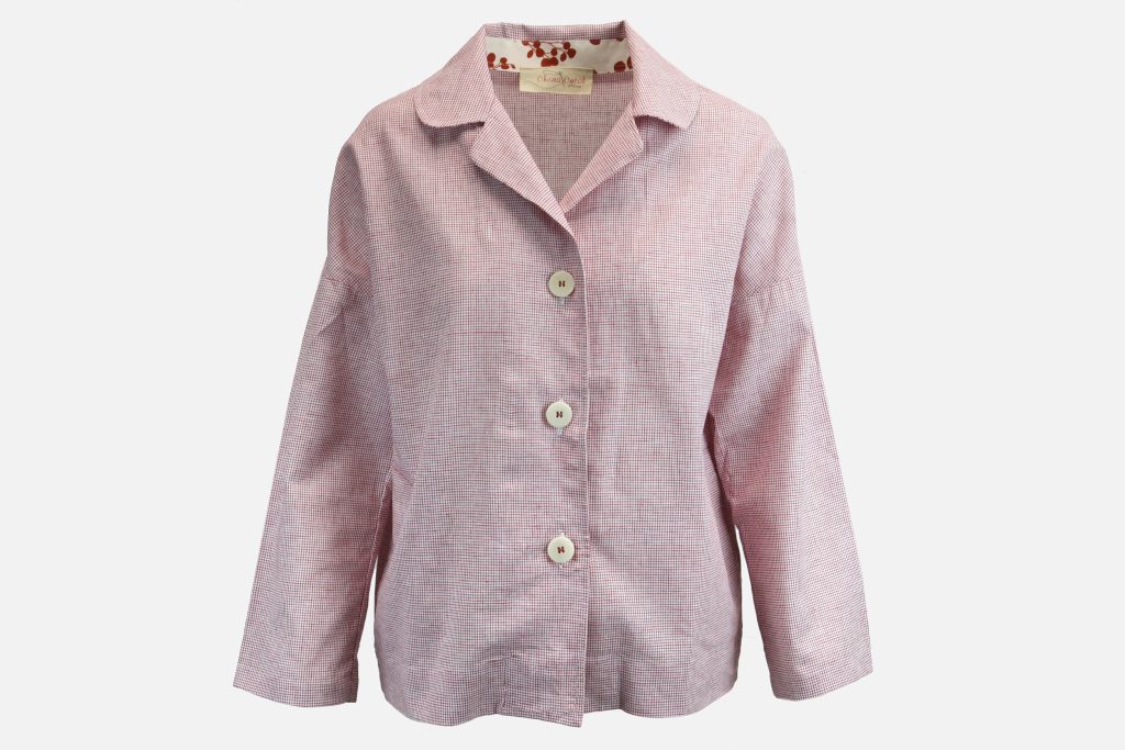 VESTE FIDEYA ROUGE ET BLANC