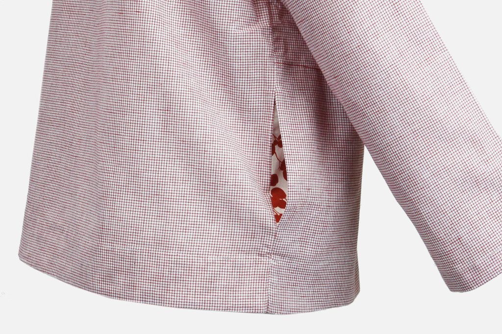 VESTE FIDEYA ROUGE ET BLANC