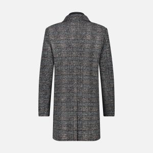 OVERCOAT CHECK DARK GREY - Image 2