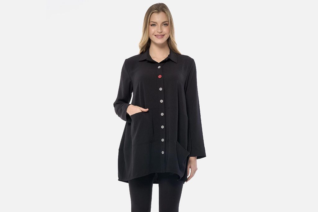 VESTE OVERSIZE KYRIA NOIR