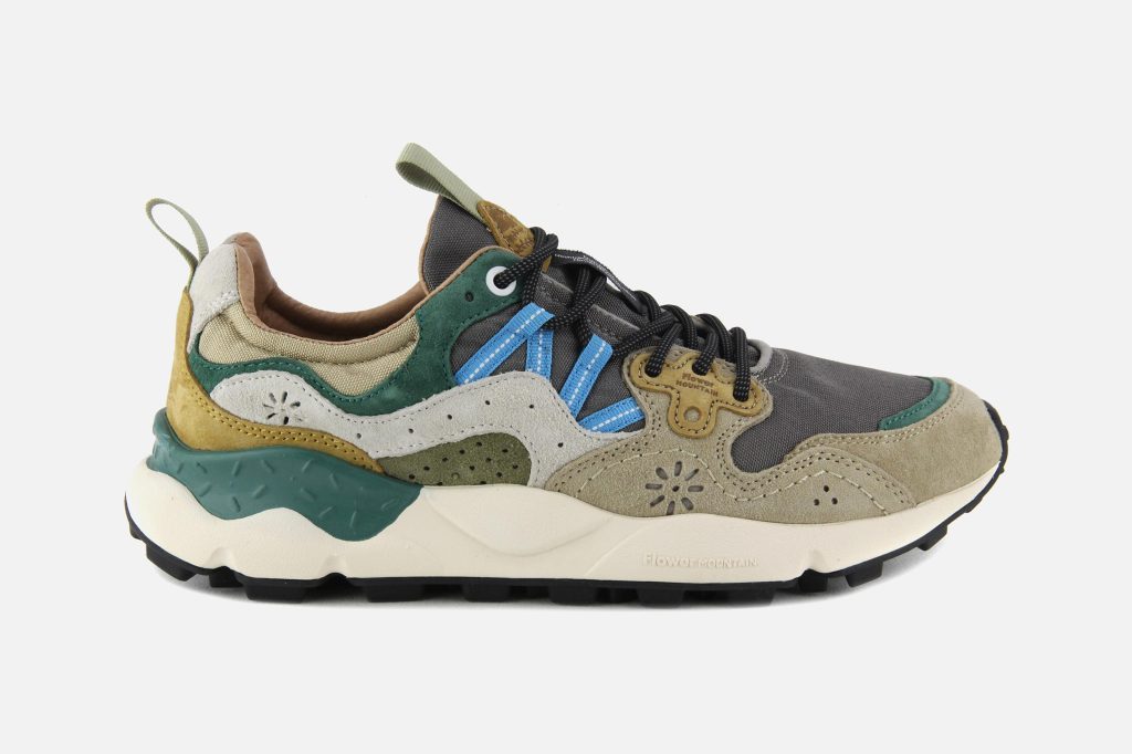 YAMANO 3 TAUPE WHITE GREEN