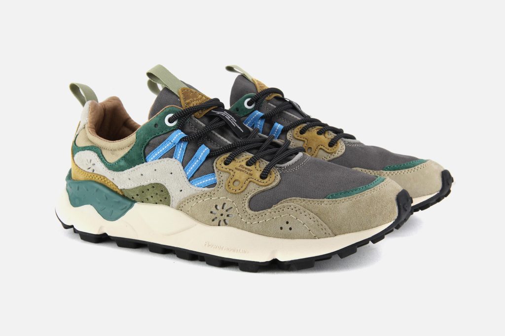 YAMANO 3 TAUPE WHITE GREEN