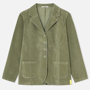 VESTE BLOOM VELVET VERT - Image 1