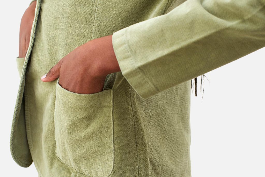 VESTE BLOOM VELVET VERT