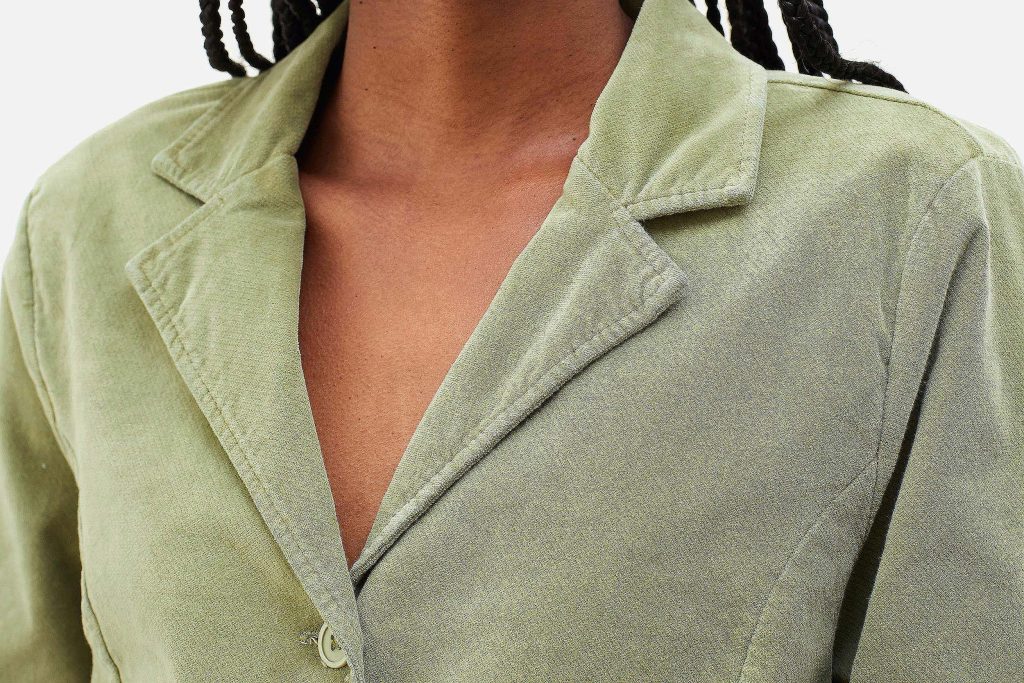VESTE BLOOM VELVET VERT