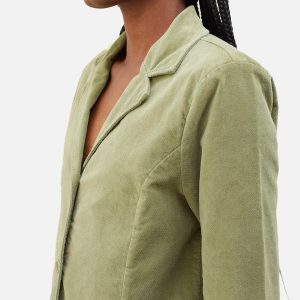 VESTE BLOOM VELVET VERT - Image 6