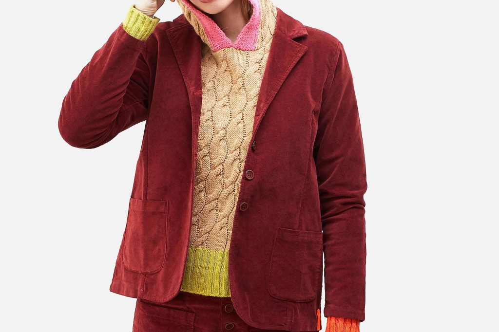 VESTE BLOOM VELVET WINE
