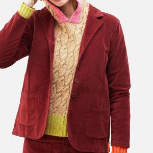VESTE BLOOM VELVET WINE – Image 3