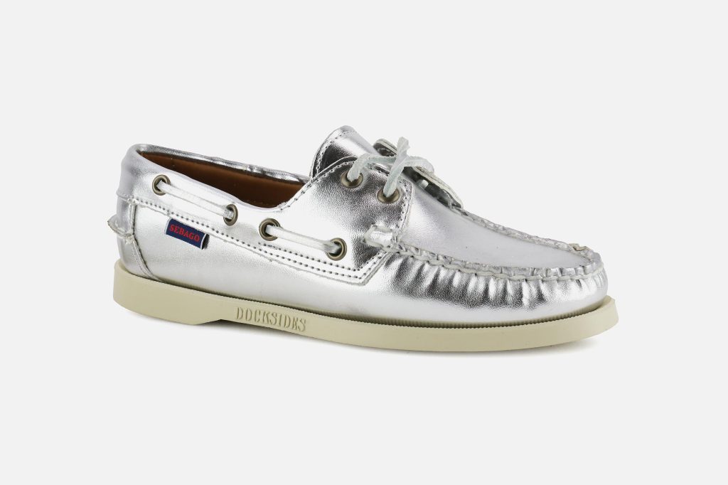 DOCKSIDES METAL SILVER