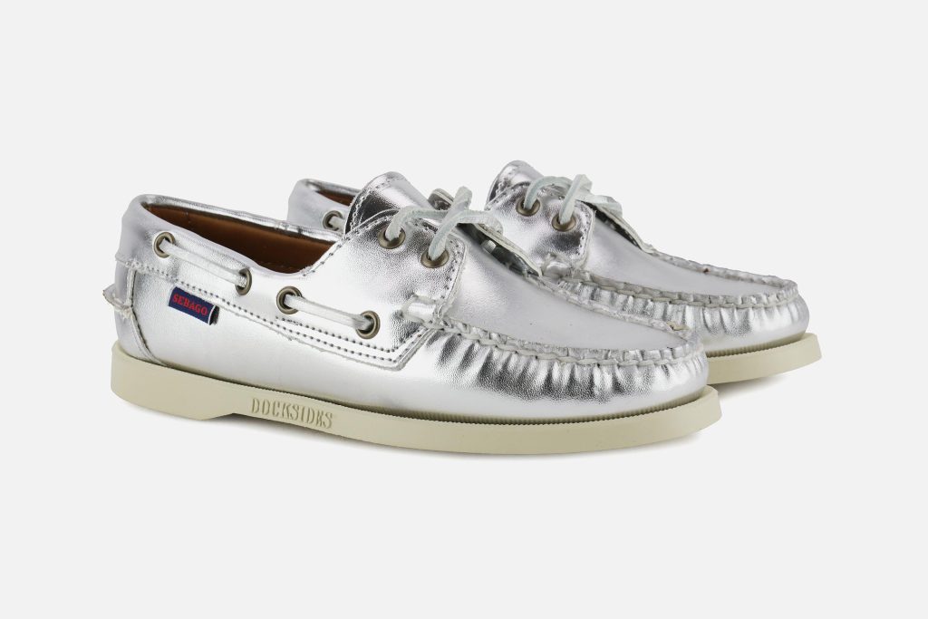 DOCKSIDES METAL SILVER