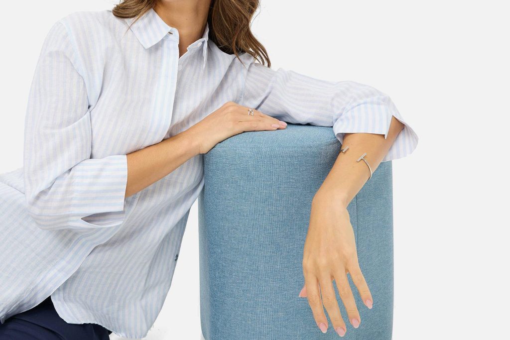 VICKY STRIPES SKY BLUE