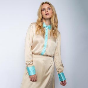 ESMERALDA TOP SATIN GOLD - Image 1