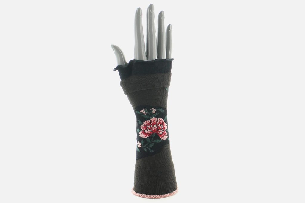 MITAINES BAGT22 FLEURS BLACK