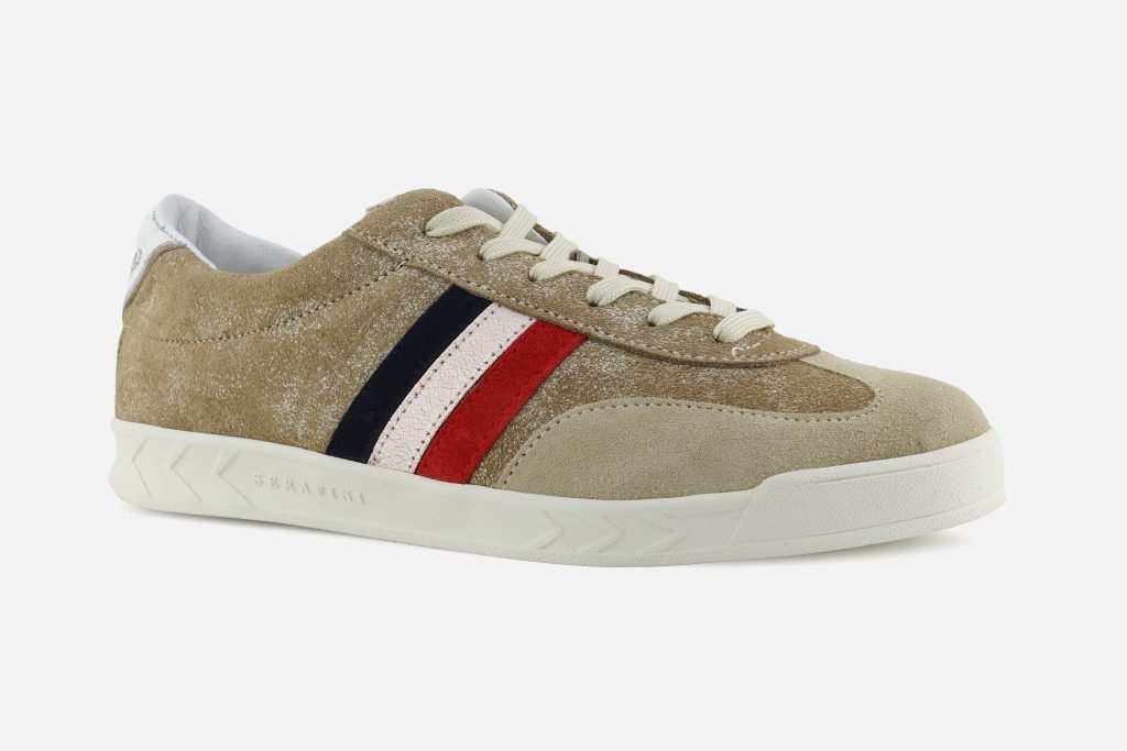 FLAT GOLD BEIGE BLUE RED