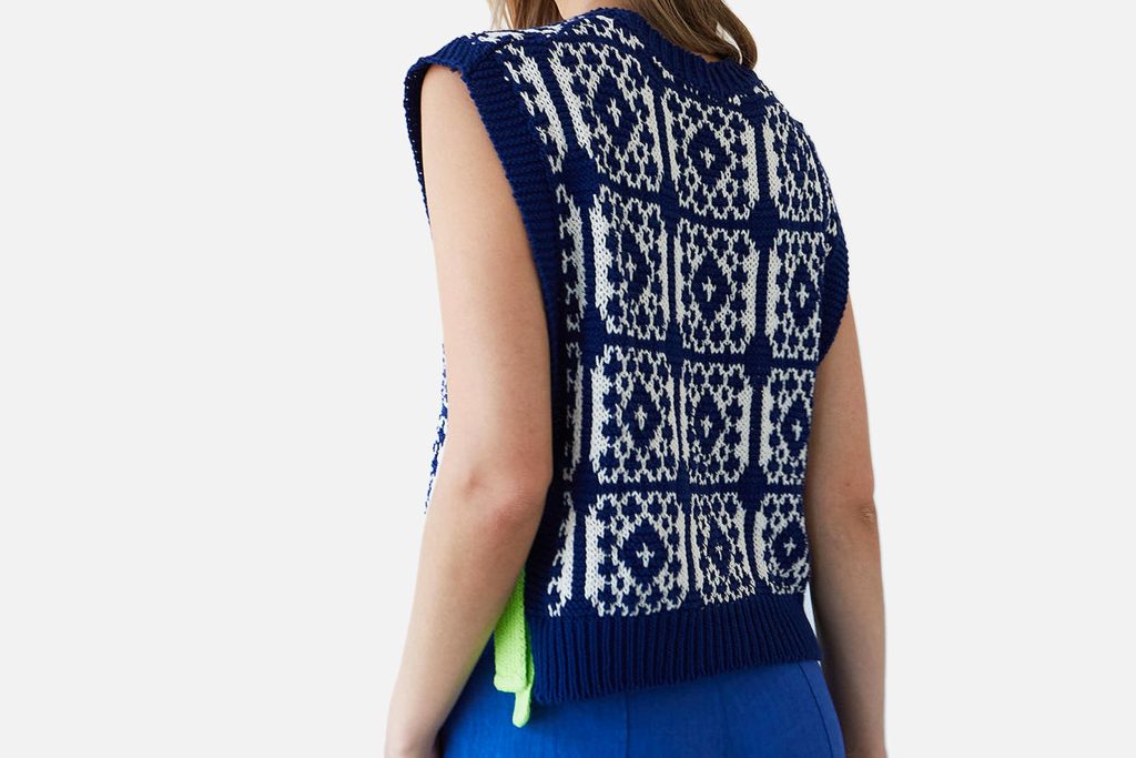 PULL SM GUSTO BLEU ECRU