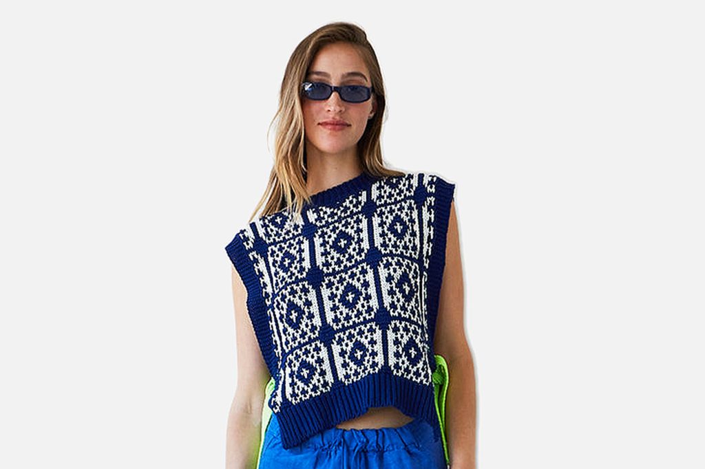 PULL SM GUSTO BLEU ECRU