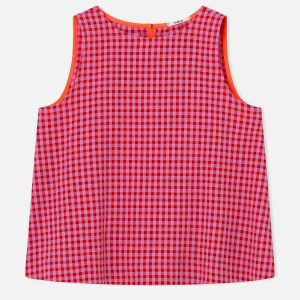 TOP SM FRESCO VICHY ROSE - Image 1