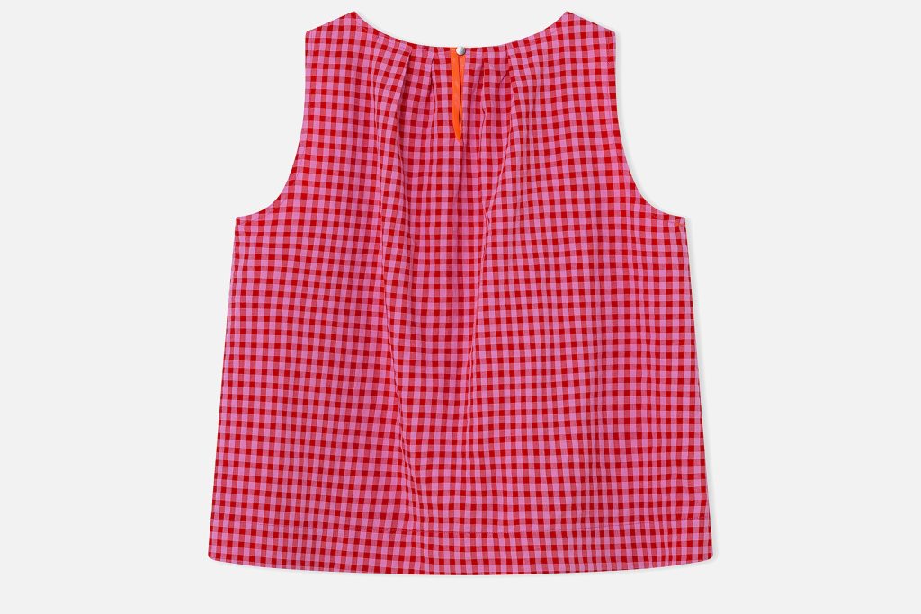 TOP SM FRESCO VICHY ROSE