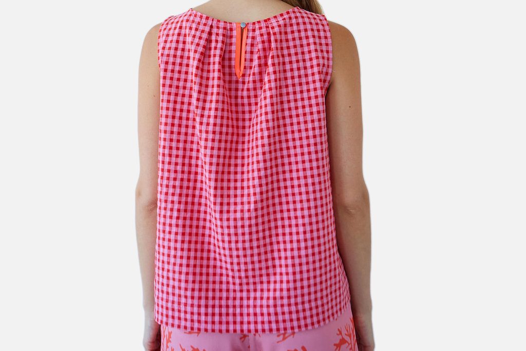 TOP SM FRESCO VICHY ROSE