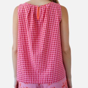 TOP SM FRESCO VICHY ROSE - Image 4