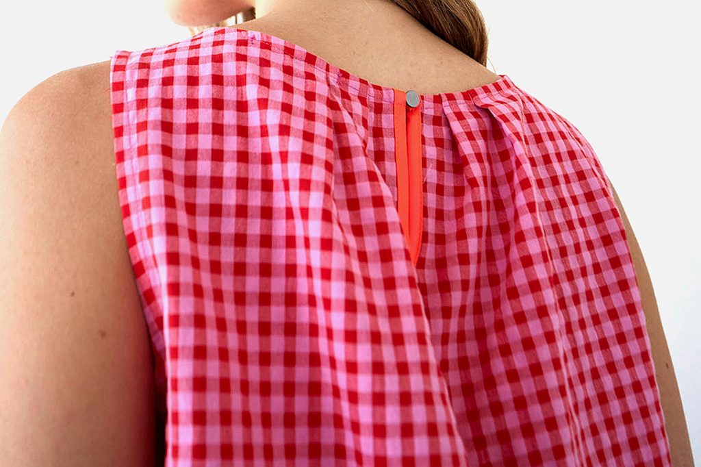 TOP SM FRESCO VICHY ROSE