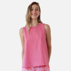 TOP SM FRESCO VICHY ROSE - Image 6