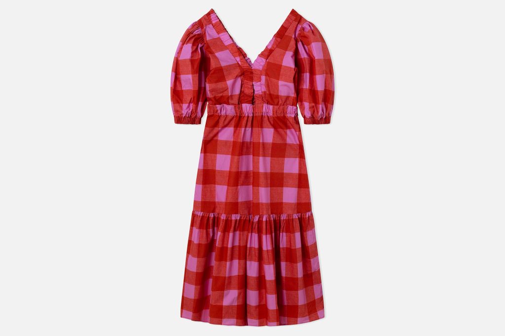 MAXI DRESS JOY VICHY ROUGE