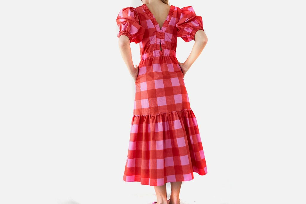 MAXI DRESS JOY VICHY ROUGE